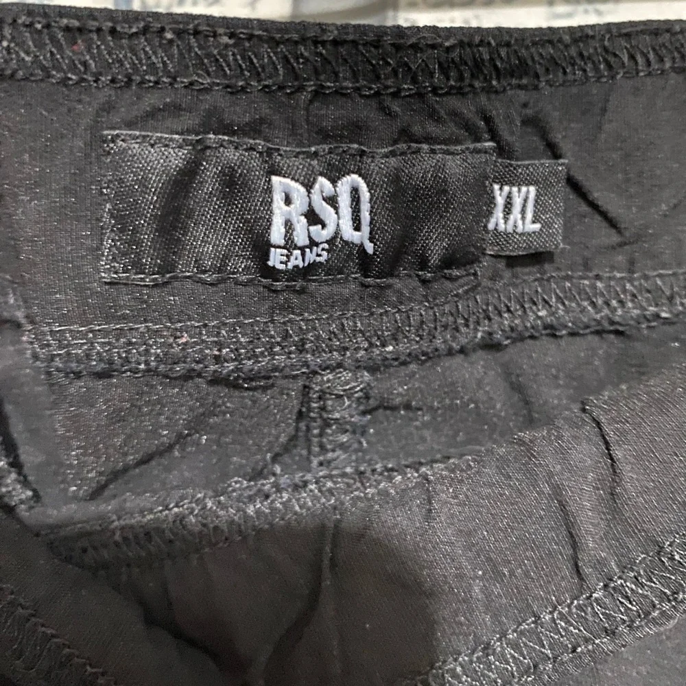 RSQ Black Nylon Jogger Pants Size XXL